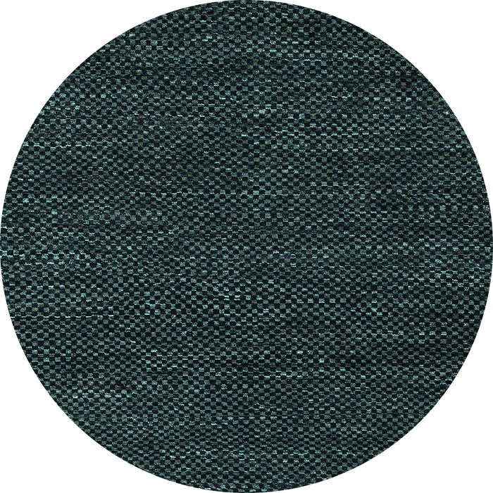Round Abstract Light Blue Modern Rug, abs4696lblu