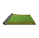 Sideview of Abstract Green Modern Rug, abs4697grn