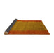 Sideview of Abstract Yellow Modern Rug, abs4697yw