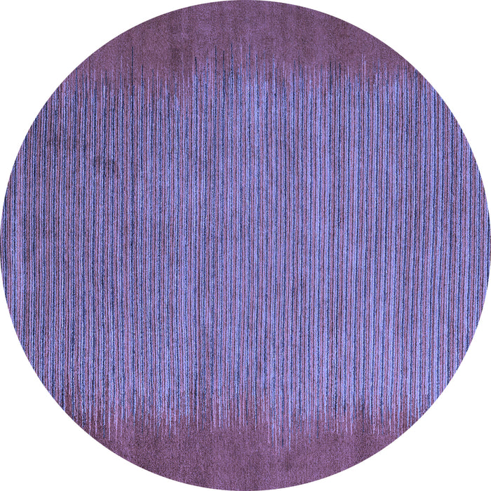 Round Abstract Blue Modern Rug, abs4697blu