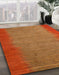 Abstract Red Modern Rug in Family Room, abs4697