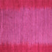 Square Machine Washable Abstract Pink Modern Rug, wshabs4697pnk