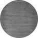 Round Abstract Gray Modern Rug, abs4697gry