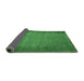 Sideview of Abstract Emerald Green Modern Rug, abs4697emgrn