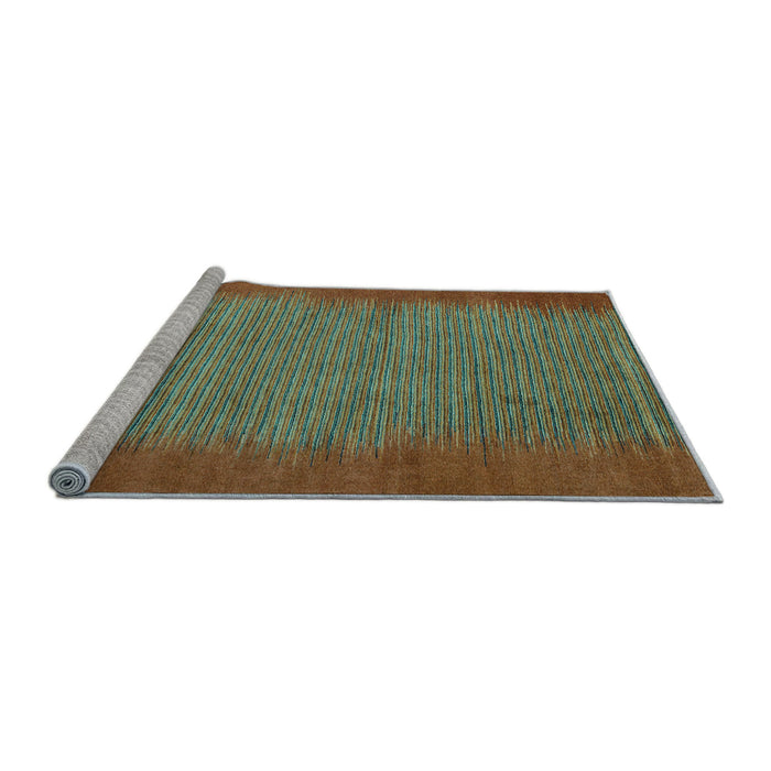 Sideview of Machine Washable Abstract Light Blue Modern Rug, wshabs4697lblu