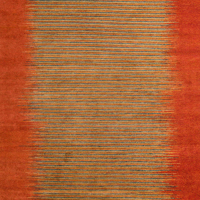 Square Machine Washable Abstract Red Rug, wshabs4697