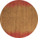 Round Abstract Brown Modern Rug, abs4697brn