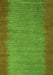 Abstract Green Modern Rug, abs4697grn