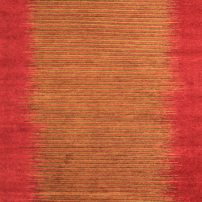 Square Machine Washable Abstract Orange Modern Area Rugs, wshabs4697org