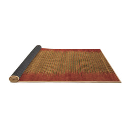 Sideview of Abstract Brown Modern Rug, abs4697brn