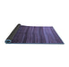 Sideview of Abstract Blue Modern Rug, abs4698blu