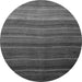 Round Machine Washable Abstract Gray Modern Rug, wshabs4698gry