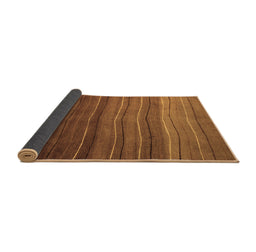Sideview of Abstract Brown Modern Rug, abs4698brn