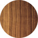 Round Abstract Brown Modern Rug, abs4698brn