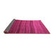 Sideview of Abstract Pink Modern Rug, abs4698pnk