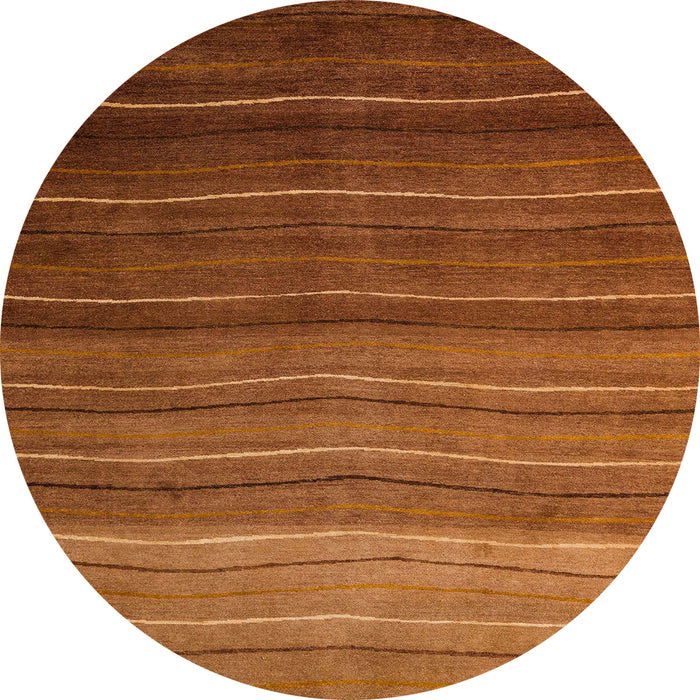 Round Abstract Red Modern Rug, abs4698