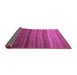 Sideview of Abstract Purple Modern Rug, abs4698pur