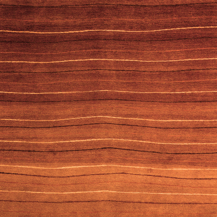 Square Machine Washable Abstract Orange Modern Area Rugs, wshabs4698org