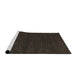 Sideview of Machine Washable Abstract Coffee Brown Rug, wshabs4699