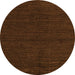 Round Abstract Orange Modern Rug, abs4699org