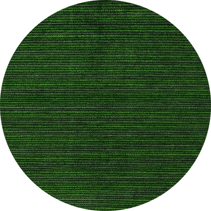 Round Abstract Green Modern Rug, abs4699grn