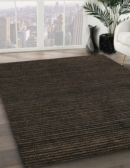 Machine Washable Abstract Coffee Brown Rug in a Family Room, wshabs4699
