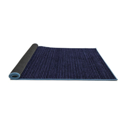 Sideview of Abstract Blue Modern Rug, abs4699blu