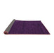 Sideview of Abstract Purple Modern Rug, abs4699pur