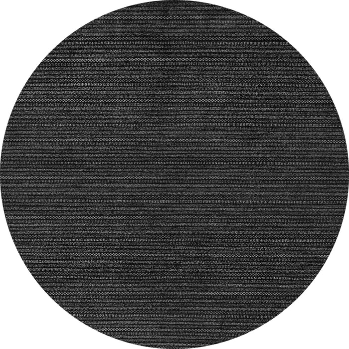 Round Machine Washable Abstract Gray Modern Rug, wshabs4699gry