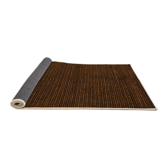 Sideview of Abstract Orange Modern Rug, abs4699org
