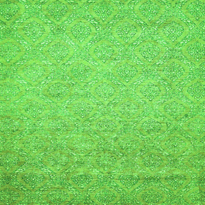 Square Machine Washable Abstract Green Modern Area Rugs, wshabs469grn