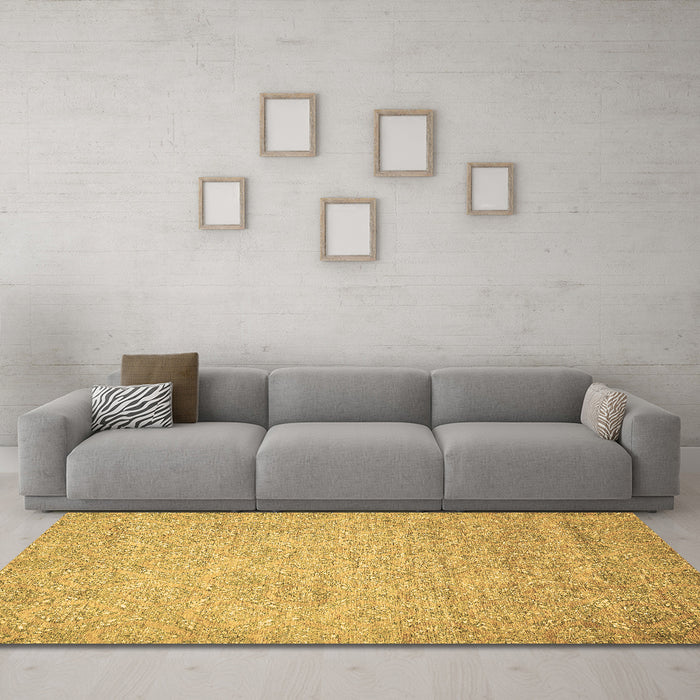 Machine Washable Abstract Brown Modern Rug in a Living Room,, wshabs469brn