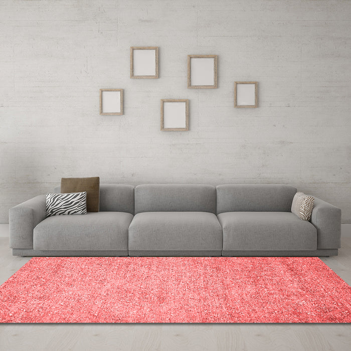 Modern Red Washable Rugs
