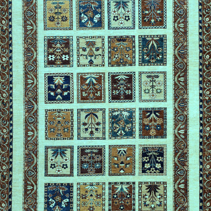 Abstract Light Blue Modern Rug, abs46lblu