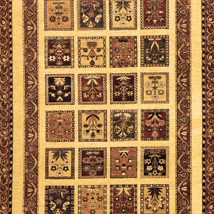 Abstract Brown Modern Rug, abs46brn