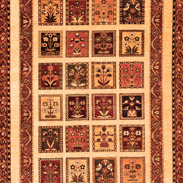 Machine Washable Abstract Orange Modern Area Rugs, wshabs46org