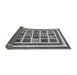 Sideview of Abstract Gray Modern Rug, abs46gry