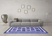 Machine Washable Abstract Blue Modern Rug in a Living Room, wshabs46blu