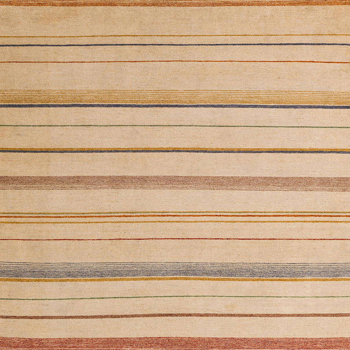 Square Abstract Yellow Solid Rug, abs4700