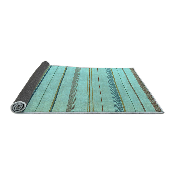 Sideview of Solid Light Blue Modern Rug, abs4700lblu