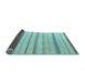 Sideview of Solid Light Blue Modern Rug, abs4700lblu