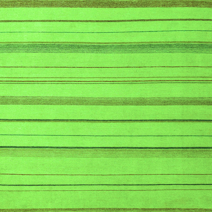 Square Machine Washable Solid Green Modern Area Rugs, wshabs4700grn