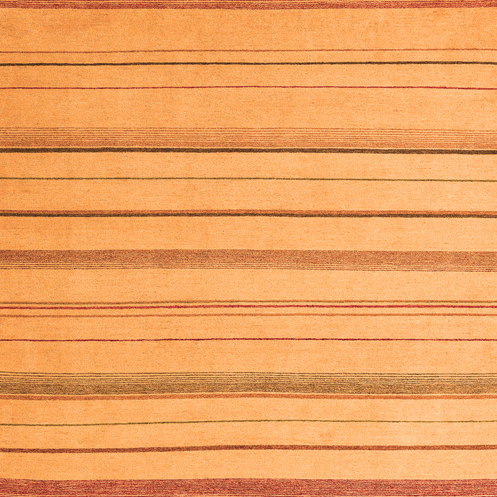 Square Solid Orange Modern Rug, abs4700org