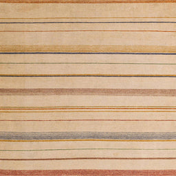 Square Machine Washable Abstract Yellow Rug, wshabs4700