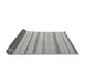 Sideview of Solid Gray Modern Rug, abs4700gry