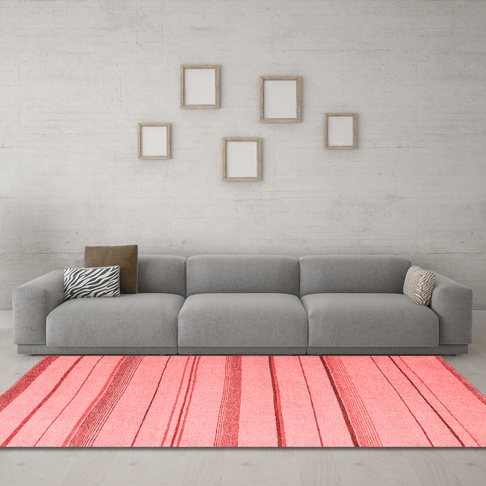 Modern Red Washable Rugs