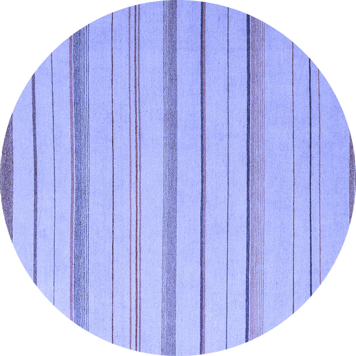 Round Solid Blue Modern Rug, abs4700blu