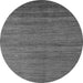 Round Abstract Gray Modern Rug, abs4701gry