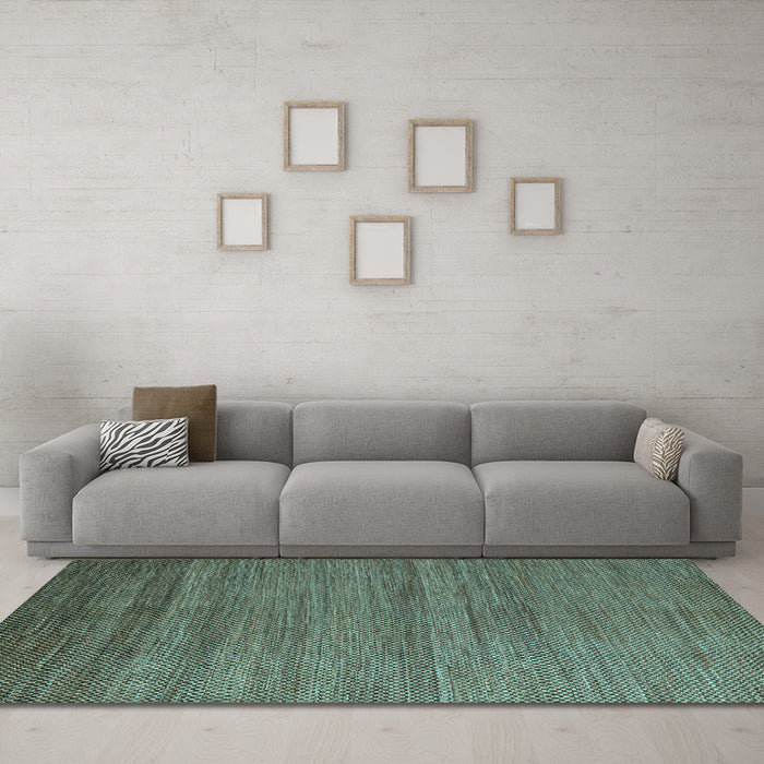 Machine Washable Abstract Light Blue Modern Rug in a Living Room, wshabs4701lblu