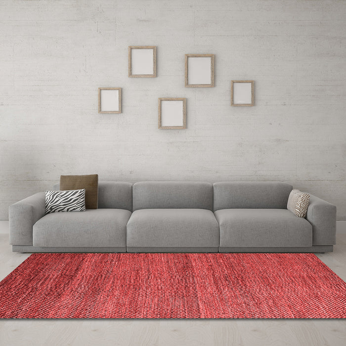 Modern Red Washable Rugs